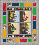 Lets Get Building Panel Quilt Kit, Fish & Chips Pattern