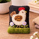 Little Chicken Wool Pincushion Kit-Hand Embroidery