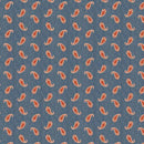 Marcus Fabrics, Bandana Bliss, Paisley, Denim