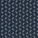 Marcus Fabrics, Bandana Bliss, Paisley, Navy