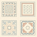 Marcus Fabrics, Bandana Bliss, Patchwork Panel, 10"/2 squares wide per panel