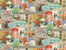 Moda, Cathe Holden, Saltwater, All Aboard Patchwork Collage, Vintage Ephemra