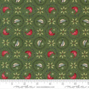 Moda, Deb Strain, When Snow Falls, Tiny Birds In Wreaths Evergreen