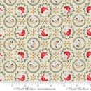 Moda, Deb Strain, When Snow Falls, Tiny Birds In Wreaths, Snowy White