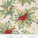 Moda, Deb Strain, When Snow Falls, Winter Birds Allover Snowy White