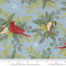 Moda, Deb Strain, When Snow Falls, Winter Birds Allover, Winter Sky Blue