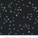 Moda Fabrics, Sew Happy Canvas - Moda Metallic - Black