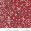 Moda, Kileys Quilt Room, Gingerbread Lane, Snowflakes, Cranberry Red