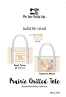 Moda, My Sew Quilty Life, Pastel Prairie Quilted Tote Kit