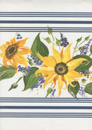 Moda, Pieces to Treasure, Summer Solstice Toweling, Sunflower, White