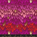 Moda. Ruby Star, Fire Glow Metallic, Dragon Scales, Magenta