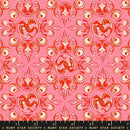 Moda. Ruby Star, Fire Glow Metallic, Medallions, Dark Ruby Red