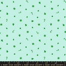 Moda, Ruby Star Society, Merry Happy, Christmas Confetti, Mint Green
