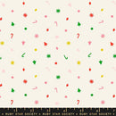 Moda, Ruby Star Society, Merry Happy, Christmas Confetti, White