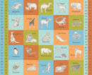 Moda, Stacey Iest Hsu, Animal Park Fun, ABC Block Panel 36" X 44"