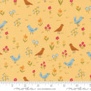 Moda, Stacey Iest Hsu, Animal Park Fun, Small Birds & Flowers, Banana Yellow