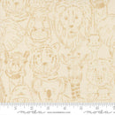 Moda, Stacey Iest Hsu, Animal Park Fun, Tonal Animal Faces, Natural