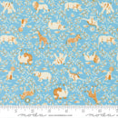 Moda, Stacey Iest Hsu, Animal Vines Grid, Sky Blue