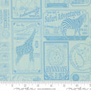 Moda, Stacey Iest Hsu, Tonal Zoo Tickets Collage, Water Blue