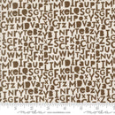 Moda, Sweetwater, Bug Collector, Text & Words Cream/Brown