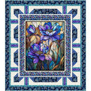 Mosaic Blooms/Glass Garden Wall Quilt Kit 54" X 60"