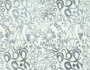 Northcott, Banyan Batiks, Abstraction, Geometry, Light Sea Fog Gray