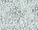 Northcott, Banyan Batiks, Abstraction, Typography, Light Sea Fog