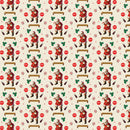 Northcott, Coca-Cola Christmas, Greetings, Taupe