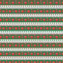 Northcott, Coca-Cola Christmas, Large Stripe, Green