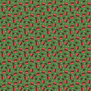 Northcott, Coca-Cola Christmas, Tossed Bottles, Green