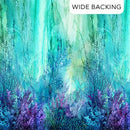 Northcott, Coral Reef, Wide Backing, 108", Aqua Ombre