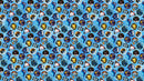 Northcott Fabrics, Space Odyssey, Space Badges, Blue