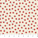 Northcott, Rudolph the Red Nosed Reindeer, Tiny Red Ornaments on Cream