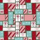 Nutcracker Whimsy-Packed Presents Aqua NWHI06271TP