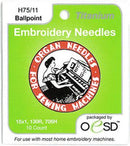 Organ Embroidery Sharps 75/11