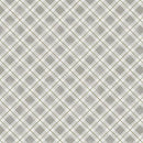P&B Textiles, Winter Song, Diagonal Plaid, Smoke Gray