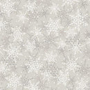 P&B Textiles, Winter Song, Layered Snowflakes, Smoke Gray