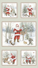 P&B Textiles, Woodland Whispers-24" Santa's Woodland Wonder Panel