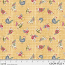 P & B Textiles, Chicken Scratch, Chicken Toss, Yellow