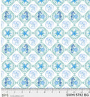 P & B Textiles, Sea Whispers, Sand Dollar Diamonds, Blue