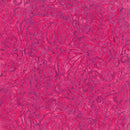 Paradise Bay Batiks, Leaves, Raspberry
