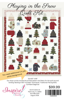 Playing In The Snow Quilt Kit - Additional 3 1/4 yd of background needed