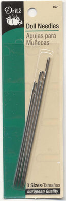 Prym Dritz Dollmaking Needles 3 Sizes 5ct