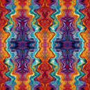 QT Fabrics, Bedazzled, Fractal, Stripe Multi