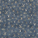 QT Fabrics, Forest, Field & Stream, Ducks, Steel Blue