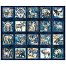 QT Fabrics, Mountain Splendor, Lodge Animal Picture Patches, Navy Blue