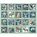 QT Fabrics, Mountain Splendor, Lodge Animal Picture Patches, Sage Green