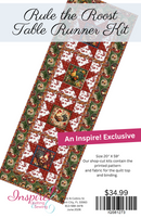 QT Fabrics, Rule The Roost Table Runner, Red
