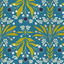 QT Fabrics, Serenade, Floral Burst, Blue