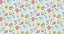 QT Fabrics, Sweet Summer, Ditsy Floral, Blue
